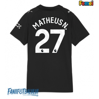 Manchester City Matheus Nunes #27 Tricou Fotbal Replică 2025-26 Femei Deplasare